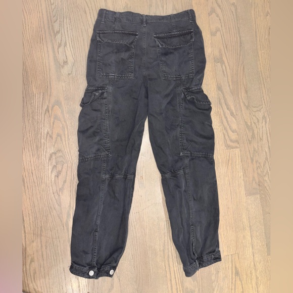 FREE PEOPLE Tahiti Cargo Pants Jeans Size 4 Navy Blue - Picture 4 of 9
